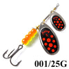 FISH KING 1Pc 3#+5# 25g Double Blade Spinner