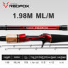 Histar Fox Crossline 2PC Fast L/ML/M/H/XH Spinning/Casting Rod