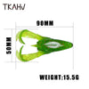 TKAHV 2Pc/Lot 90mm 15.5g Double Tail Soft Frog Lure