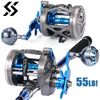 Sougayilang High Speed Trolling Reel 6+1BB 4.1:1 Ratio 55LB Max Drag