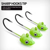 ProBeros 5Pcs 3.5g 5g 7g Multicolor Jig Head Hook