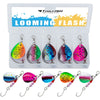 THKFISH 5Pc 6g Spinner Lure Set