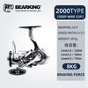 BearKing Silver Soul 12+1BB 5.1:1/5.5:1 15Kg Max Power Spinning Reel