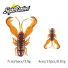 Supercontinent 40mm/15pcs 70mm/6pcs Filet Craw