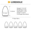 Lureholic Tungsten 1/16-2 OZ Bullet Sinkers