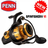 PENN SPINFISHER SSVI Max Spinning Reel 13kg 5+1BB 4.2:1/4.7:1/5.6:1/6.2:1