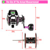 Samolla SL500 6.3:1/8.0:1 9+1BB Ratio Digital Solar Charging Waterproof Fishing Reel