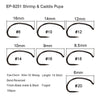 Eupheng 100pcs Competition Barbless Fly Hooks