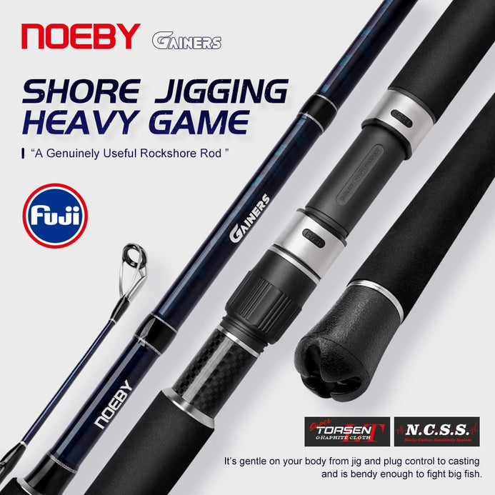 Noeby Gainers Heavy Game Fishing Rod 2.59m/2.75m/3.05m 2PC – Pro