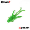 Outkit 10Pcs/Lot 45MM 0.8G Soft Plastic Insect Lures