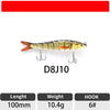 ODS 1Pc 13.2cm/20.6g 8-Segment Swimbait