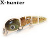 XHUNTER 1PC 55MM 5G Hard Custom Sinking Multi Jointed Crankbait