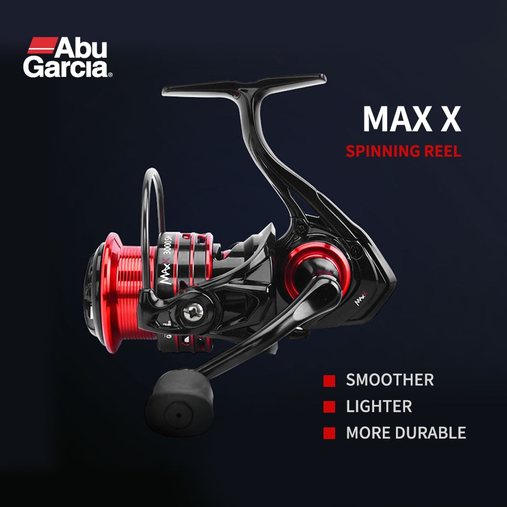 Abu Garcia MAX X 4+1 BB 5.0:1/5.2:1/5.8:1/6.0:1 Max Drag 8 KG Spinning –  Pro Tackle World