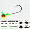 Jshanmei 1/32 1/16 1/8 1/4OZ Jig Head Hook Sets