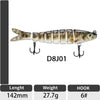 ODS 1Pc 13.2cm/20.6g 8-Segment Swimbait