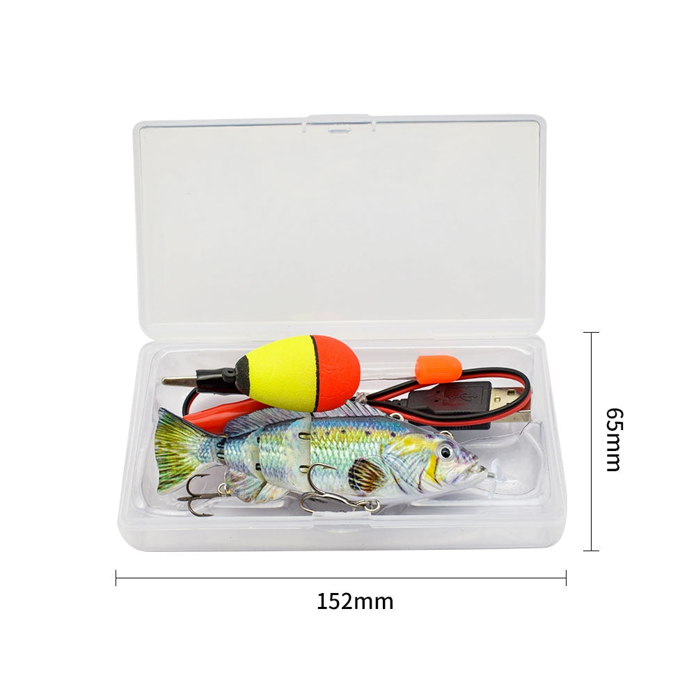 ods lure Robotic Swimming Lure 10cm Electric Lures USB Rechargeable LED  Light 4 Segment Jointed Swimbait Fishing Tackle - Pike Frenzy
