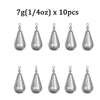 10pcs/lot 3.5g 5g 7g 10g 14g 20g Weight Sinkers