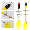 LETOYO 1Pc  9g 70mm/13g 85mm Rotating Spinner Lure