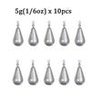 10pcs/lot 3.5g 5g 7g 10g 14g 20g Weight Sinkers