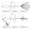 LETOYO 1Pc  9g 70mm/13g 85mm Rotating Spinner Lure