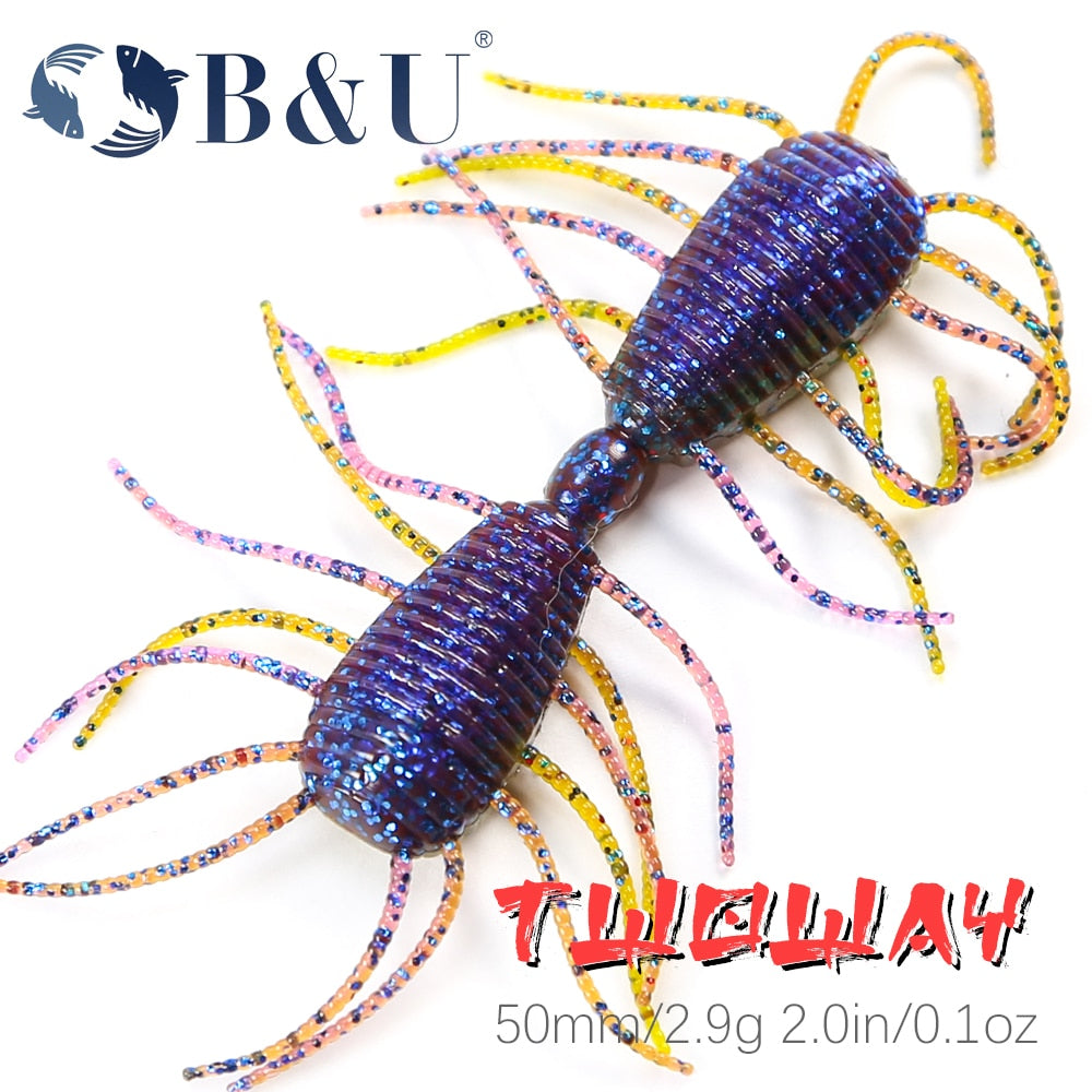 B&U Two Way 8Pcs/Lot Soft Plastic Bug Lure – Pro Tackle World
