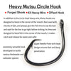 Ellllv 5/0 - 16/0 4X Strong Heavy Offset Point Circle Hook