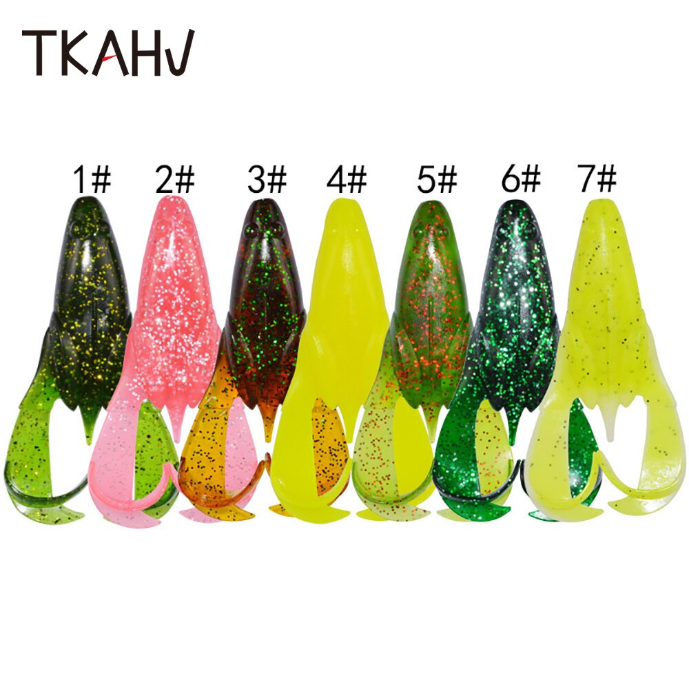 TKAHV 2Pc/Lot 90mm 15.5g Double Tail Soft Frog Lure – Pro Tackle World
