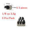 TheTime 1/16-1 OZ Bullet Weight Sinkers 1.8-28g