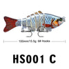 Multi-Section 8cm/10cm Swimbait - 1PC