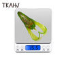 TKAHV 2Pc/Lot 90mm 15.5g Double Tail Soft Frog Lure