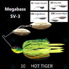 Megabass SV-3 1/2 1/4 3/8 Oz. Double / Single Willow Spinnerbait