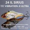 Megabass NEW VIBRATION-X ULTRA Rattle In / Silent Lipless Casting/Trolling Jerkbait