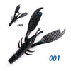 DYY 6Pcs/Lot 10cm 9g Soft Plastic Craw Flapper