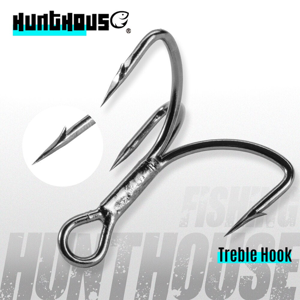 Hunthouse 1/0 2# 4# 6# Treble Hook – Pro Tackle World