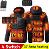 Mens 9 Zone USB Winter Heated Jacket