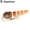 XHUNTER 1PC 55MM 5G Hard Custom Sinking Multi Jointed Crankbait