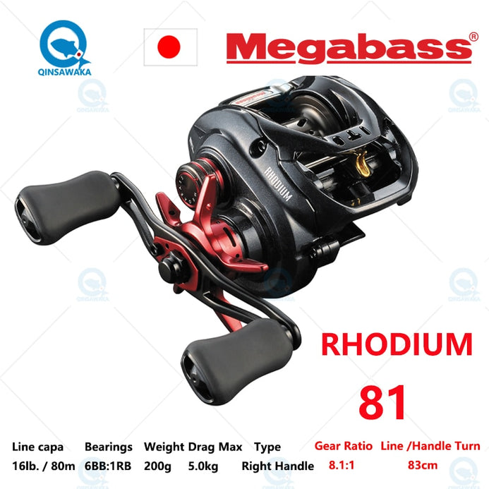 Megabass RHODIUM 6.3 7.3 8.1 200g 5kg Ultra Lightweight Baitcasting Re –  Pro Tackle World