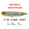 Megabass DOG-X SPEED SLIDE / QUICK WALKER 87mm 10.6g Top water Pencil Bait