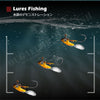 OugaFish 1Pc 7.5-15g Sinking Jig Head Spinning Hook