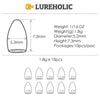 Lureholic Tungsten 1/16-2 OZ Bullet Sinkers