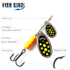 FISH KING 1Pc 3#+5# 25g Double Blade Spinner