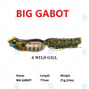 Megabass BIG GABOT 77mm 21g Hollow Body Frog Lure