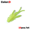 Outkit 10Pcs/Lot 45MM 0.8G Soft Plastic Insect Lures