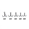 Outkit 5pcs/box Micro Treble Hook 12-20#