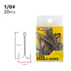 Hunthouse 1# 2# 4# 6# 1/0 2/0 Stainless Double Frog Hook