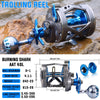 Sougayilang High Speed Trolling Reel 6+1BB 4.1:1 Ratio 55LB Max Drag