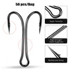 FTK 50Pcs/Lot Classic Double Frog Fishing Hooks