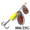 FISH KING 1Pc 3#+5# 25g Double Blade Spinner