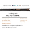 PureLure Wild 1.98m/2.03m/2.13m 1PC L/M·M·MH·ML Casting/Spinning Rod