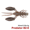 Tsurinoya 6Pcs/Lot 82MM Soft Craw Bait